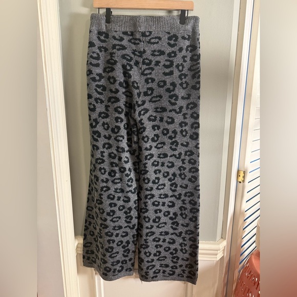 Hem & Thread Gray Maxi Wide Leg Pants Casual - Picture 2 of 10